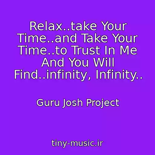 کاور آهنگ Relax..take Your Time..and Take Your Time..to Trust In Me And You Will Find..infinity, Infinity.. از Guru Josh Project
