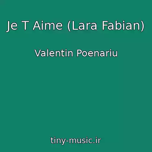 کاور آهنگ Je T Aime (Lara Fabian) از Valentin Poenariu