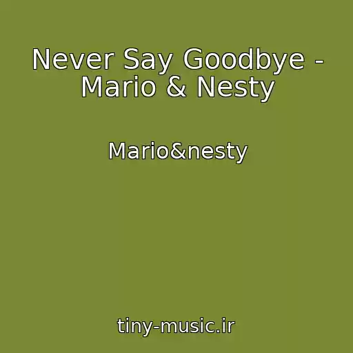 کاور آهنگ Never Say Goodbye - Mario & Nesty از Mario&nesty