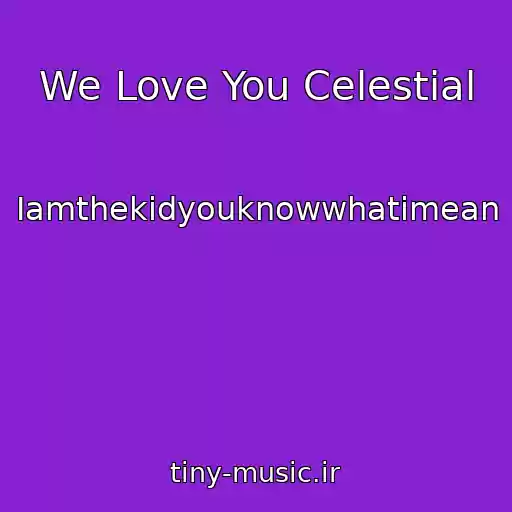 کاور آهنگ We Love You Celestial از Iamthekidyouknowwhatimean
