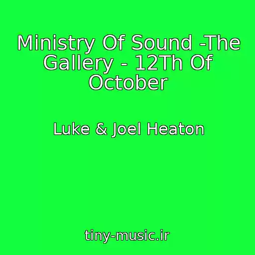 کاور آهنگ Ministry Of Sound -The Gallery - 12Th Of October از Luke & Joel Heaton