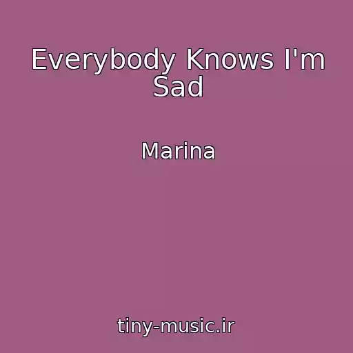 کاور آهنگ Everybody Knows I'm Sad از Marina