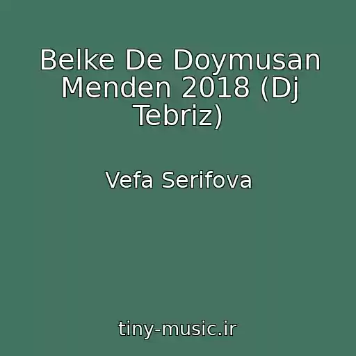 کاور آهنگ Belke De Doymusan Menden 2018 (Dj Tebriz) از Vefa Serifova