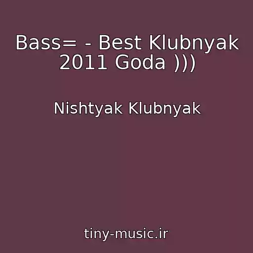 کاور آهنگ Bass= - Best Klubnyak 2011 Goda ))) از Nishtyak Klubnyak
