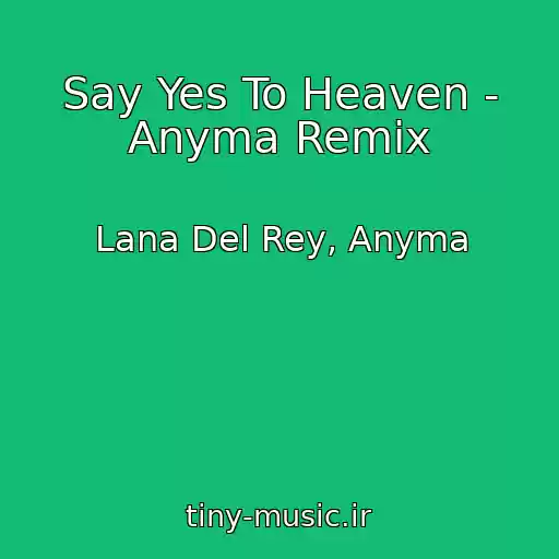 کاور آهنگ Say Yes To Heaven - Anyma Remix از Lana Del Rey, Anyma