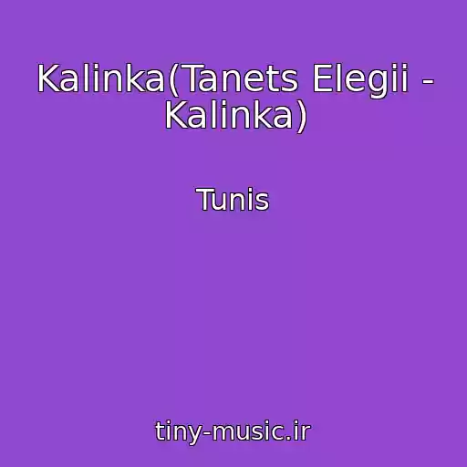 کاور آهنگ Kalinka(Tanets Elegii - Kalinka) از Tunis