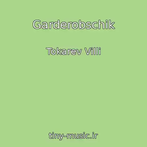 کاور آهنگ Garderobschik از Tokarev Villi