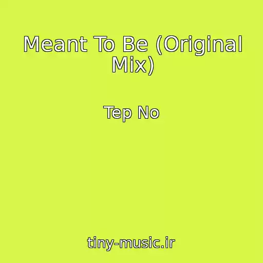 کاور آهنگ Meant To Be (Original Mix) از Tep No