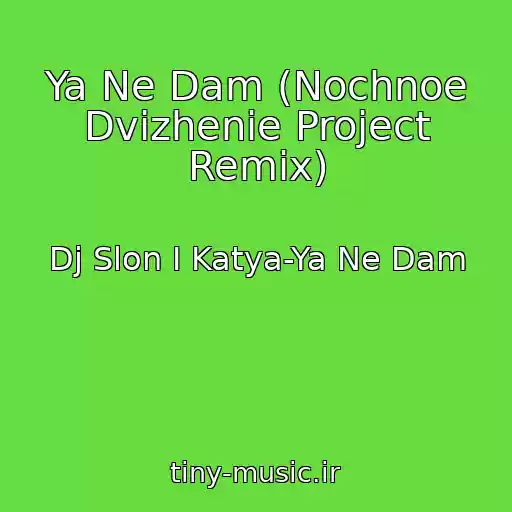 کاور آهنگ Ya Ne Dam (Nochnoe Dvizhenie Project Remix) از Dj Slon I Katya-Ya Ne Dam