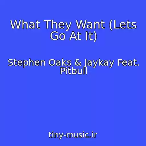 کاور آهنگ What They Want (Lets Go At It) از Stephen Oaks & Jaykay Feat. Pitbull