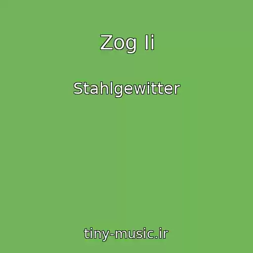 کاور آهنگ Zog Ii از Stahlgewitter