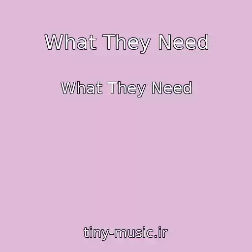 کاور آهنگ What They Need از What They Need