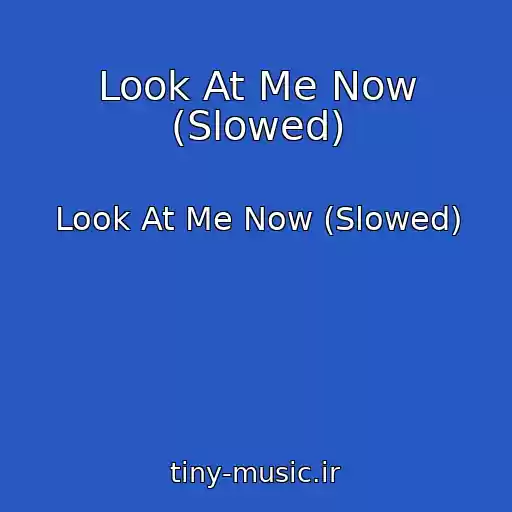 کاور آهنگ Look At Me Now (Slowed) از Look At Me Now (Slowed)