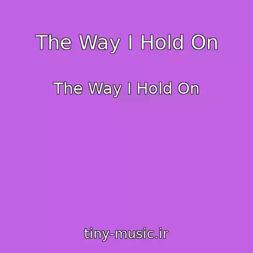 کاور آهنگ The Way I Hold On از The Way I Hold On