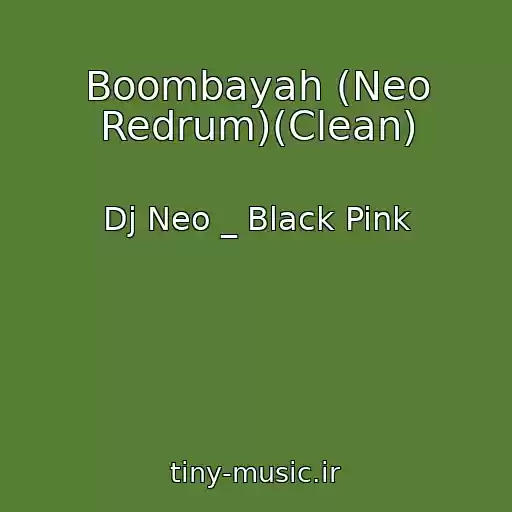 کاور آهنگ Boombayah (Neo Redrum)(Clean) از Dj Neo _ Black Pink