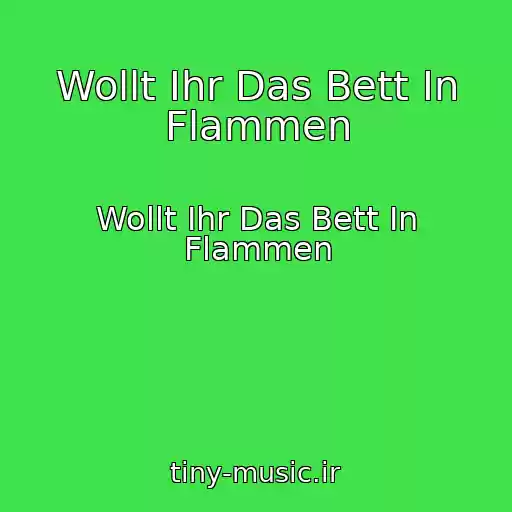 کاور آهنگ Wollt Ihr Das Bett In Flammen از Wollt Ihr Das Bett In Flammen