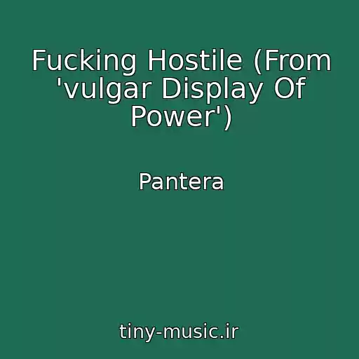 کاور آهنگ Fucking Hostile (From 'vulgar Display Of Power') از Pantera
