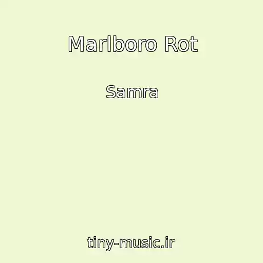 کاور آهنگ Marlboro Rot از Samra