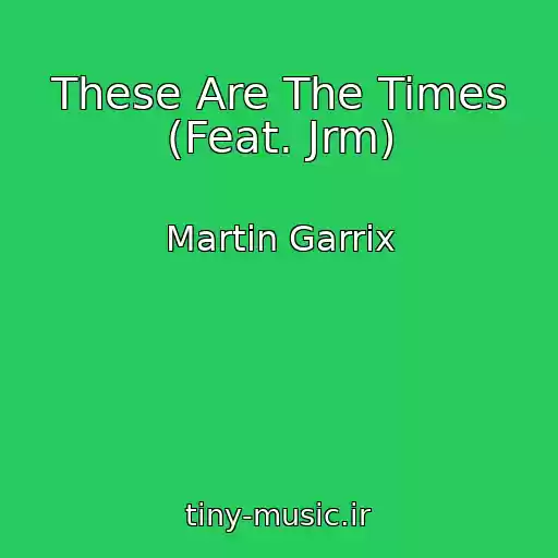 کاور آهنگ These Are The Times (Feat. Jrm) از Martin Garrix