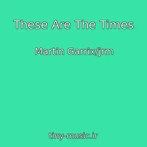 کاور آهنگ These Are The Times از Martin Garrix/jrm