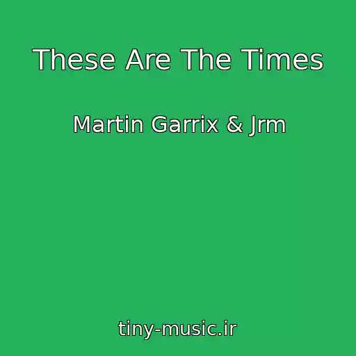 کاور آهنگ These Are The Times از Martin Garrix & Jrm