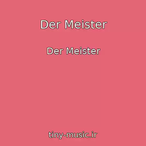 کاور آهنگ Der Meister از Der Meister