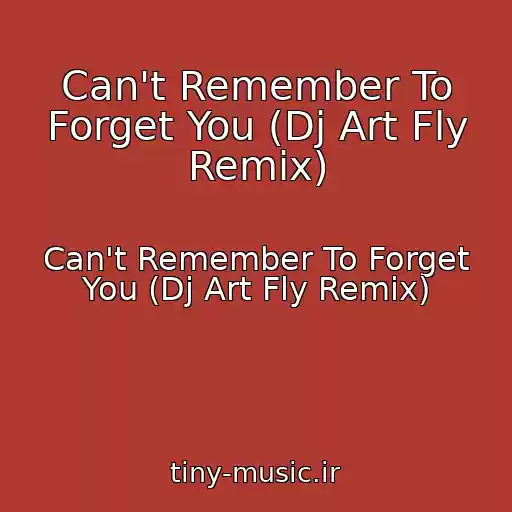 کاور آهنگ Can't Remember To Forget You (Dj Art Fly Remix) از Can't Remember To Forget You (Dj Art Fly Remix)