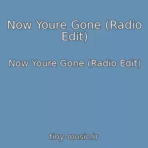 کاور آهنگ Now Youre Gone (Radio Edit) از Now Youre Gone (Radio Edit)