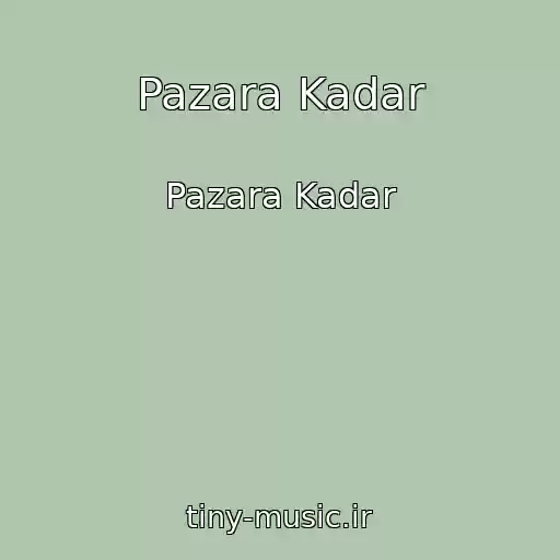 کاور آهنگ Pazara Kadar از Pazara Kadar