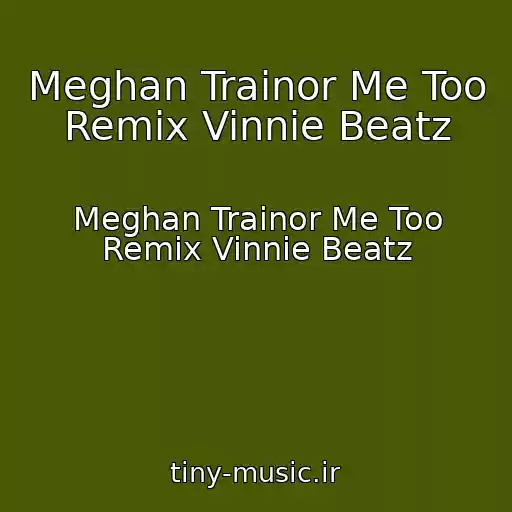 کاور آهنگ Meghan Trainor Me Too Remix Vinnie Beatz از Meghan Trainor Me Too Remix Vinnie Beatz