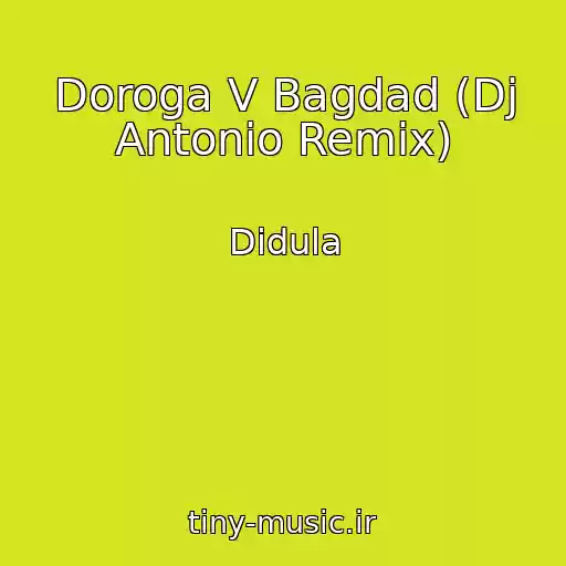 کاور آهنگ Doroga V Bagdad (Dj Antonio Remix) از Didula