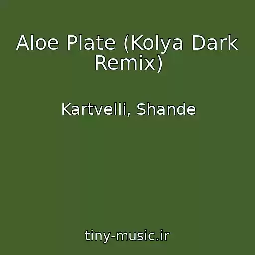 کاور آهنگ Aloe Plate (Kolya Dark Remix) از Kartvelli, Shande