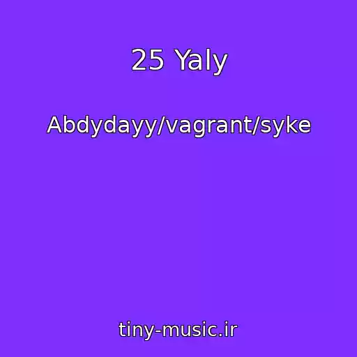 کاور آهنگ 25 Yaly از Abdydayy/vagrant/syke