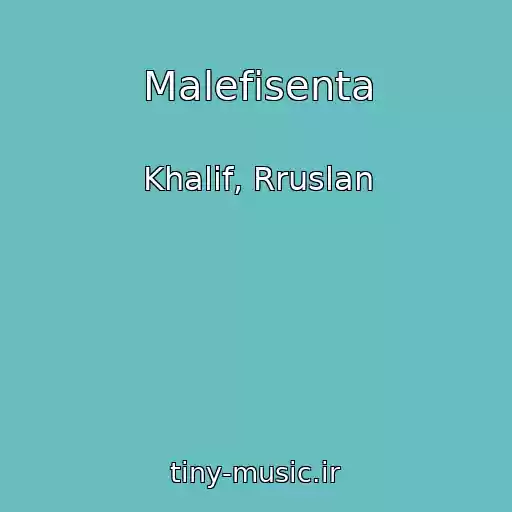 کاور آهنگ Malefisenta از Khalif, Rruslan