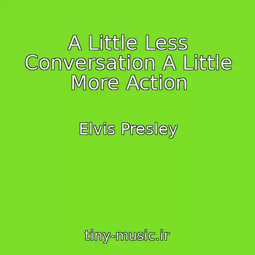 کاور آهنگ A Little Less Conversation A Little More Action از Elvis Presley