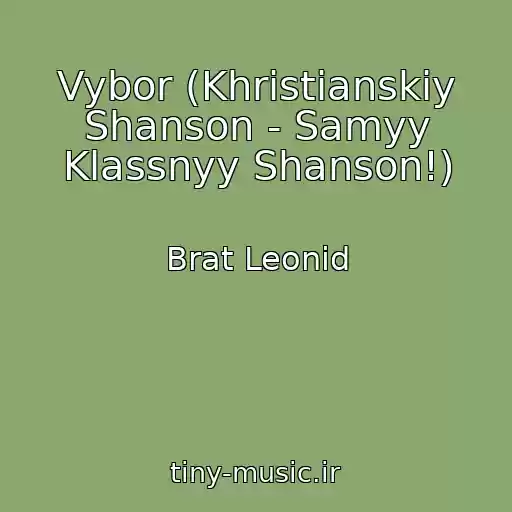 کاور آهنگ Vybor (Khristianskiy Shanson - Samyy Klassnyy Shanson!) از Brat Leonid
