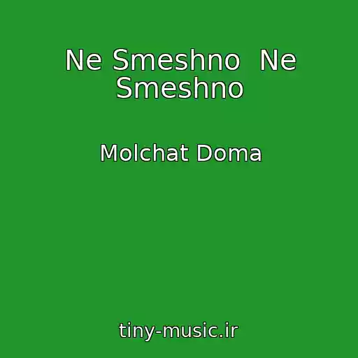 کاور آهنگ Ne Smeshno  Ne Smeshno از Molchat Doma