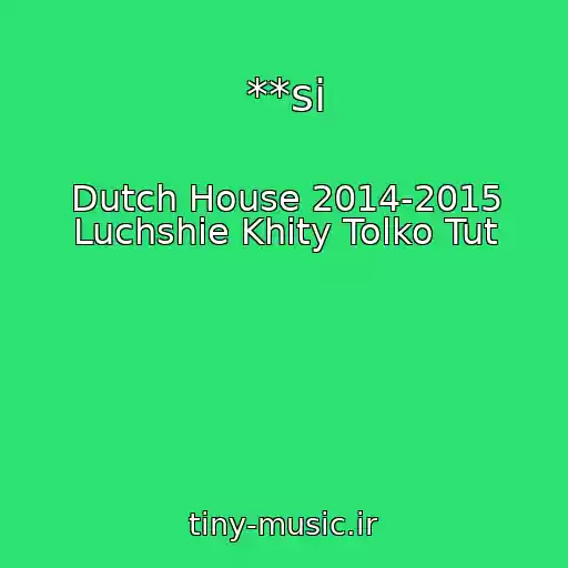 کاور آهنگ **si از Dutch House 2014-2015 Luchshie Khity Tolko Tut