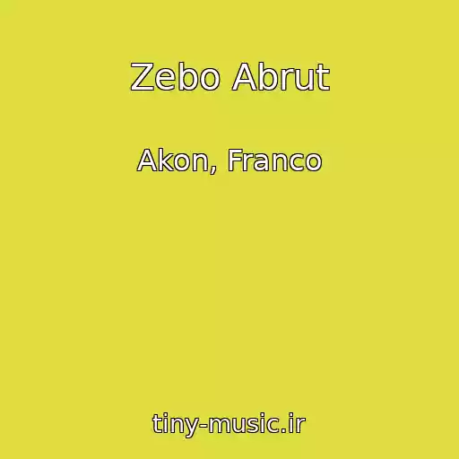 کاور آهنگ Zebo Abrut از Akon, Franco