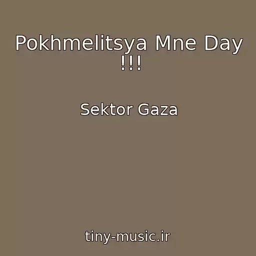 کاور آهنگ Pokhmelitsya Mne Day !!! از Sektor Gaza