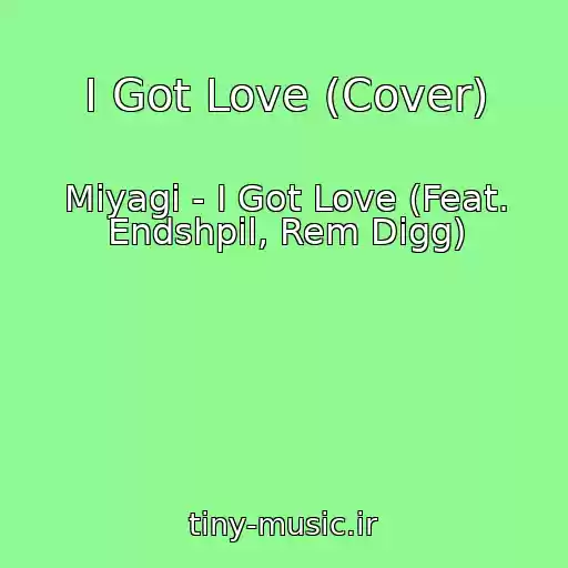 کاور آهنگ I Got Love (Cover) از Miyagi - I Got Love (Feat. Endshpil, Rem Digg)