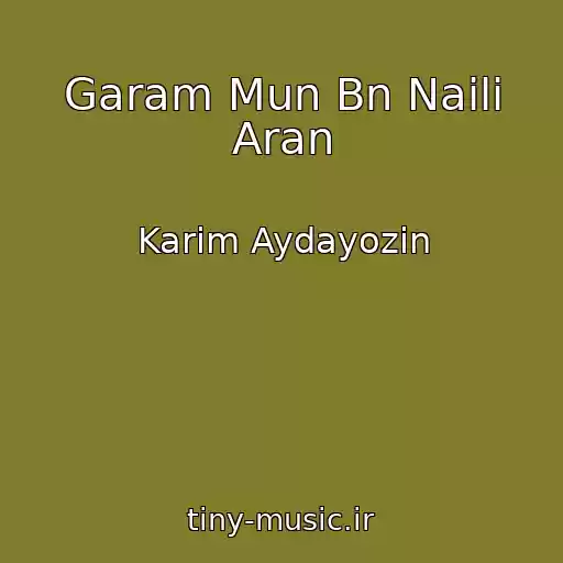 کاور آهنگ Garam Mun Bn Naili Aran از Karim Aydayozin