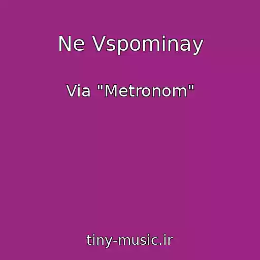 کاور آهنگ Ne Vspominay از Via "Metronom"