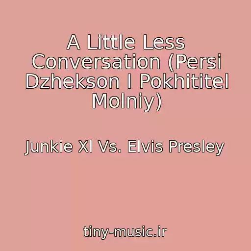 کاور آهنگ A Little Less Conversation (Persi Dzhekson I Pokhititel Molniy) از Junkie Xl Vs. Elvis Presley