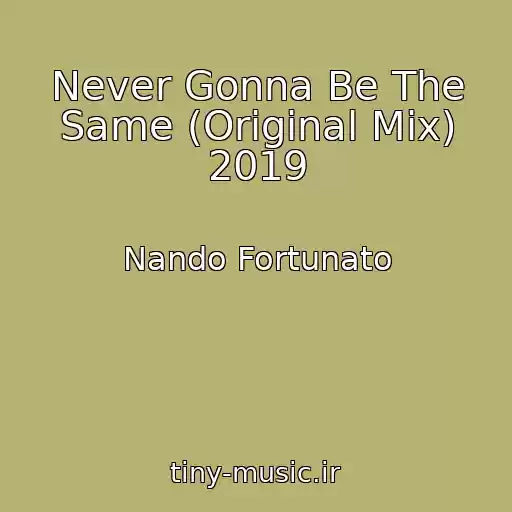 کاور آهنگ Never Gonna Be The Same (Original Mix) 2019 از Nando Fortunato