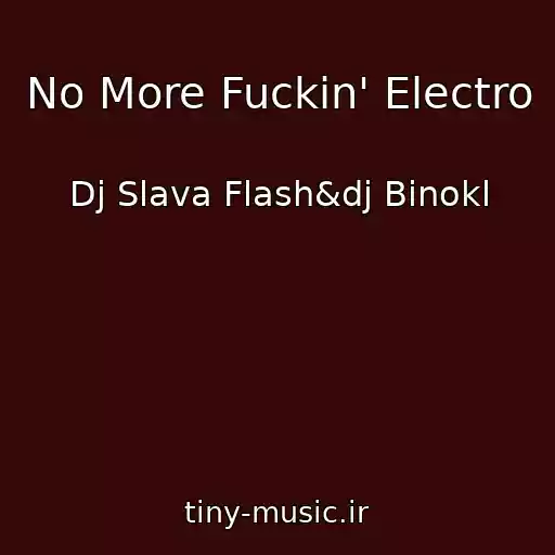کاور آهنگ No More Fuckin' Electro از Dj Slava Flash&dj Binokl
