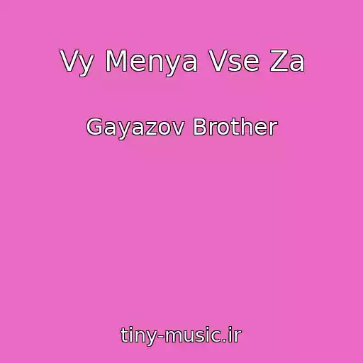 کاور آهنگ Vy Menya Vse Za از Gayazov Brother