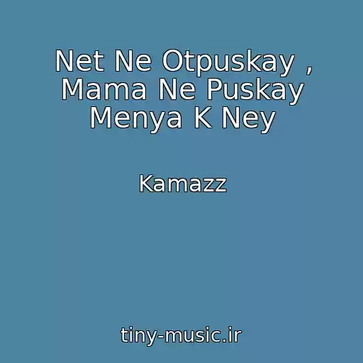 کاور آهنگ Net Ne Otpuskay , Mama Ne Puskay Menya K Ney از Kamazz