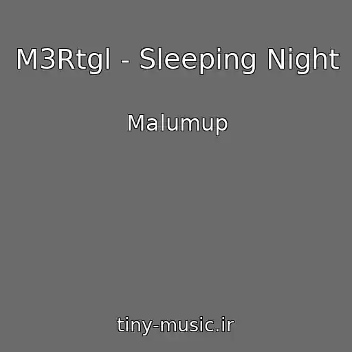 کاور آهنگ M3Rtgl - Sleeping Night از Malumup