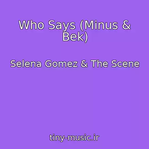 کاور آهنگ Who Says (Minus & Bek) از Selena Gomez & The Scene